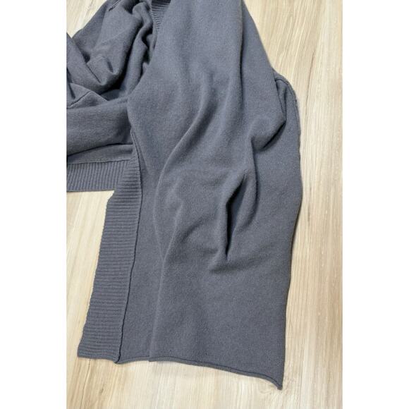 Naadam Sweater Gray Cashmere Cardigan Knit Lagenlook Open Front Long sz S / 6 - Picture 14 of 16